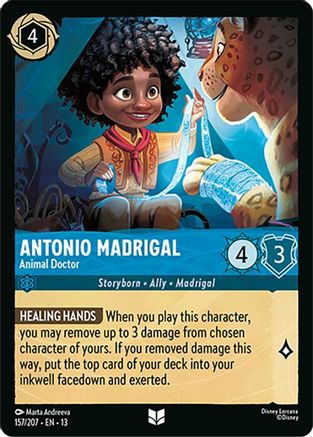 Antonio Madrigal - Animal Doctor (157/204) [Attack of the Vine] Cold Foil Lorcana Single Disney
