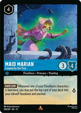 Maid Marian - Created by the Vine (158/204) [Attack of the Vine] Lorcana Single Disney