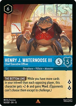 Henry J. Waternoose III - Chief Executive Officer (163/204) [Attack of the Vine] Lorcana Single Disney