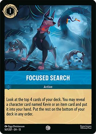 Focused Search (167/204) [Attack of the Vine] Cold Foil Lorcana Single Disney
