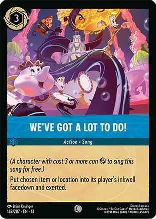 We've Got a Lot to Do! (168/204) [Attack of the Vine] Cold Foil Lorcana Single Disney
