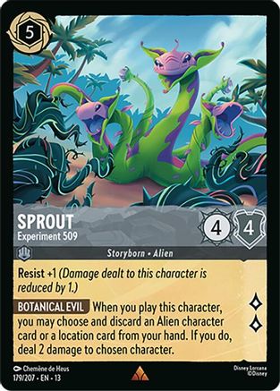 Sprout - Experiment 509 (179/204) [Attack of the Vine] Lorcana Single Disney