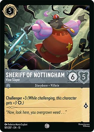 Sheriff of Nottingham - Vine Slayer (181/204) [Attack of the Vine] Cold Foil Lorcana Single Disney
