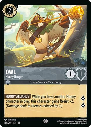 Owl - Hunny Ranger (185/204) [Attack of the Vine] Lorcana Single Disney