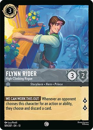 Flynn Rider - High-Climbing Rogue (189/204) [Attack of the Vine] Lorcana Single Disney
