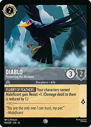 Diablo - Protecting His Mistress (193/204) [Attack of the Vine] Lorcana Single Disney