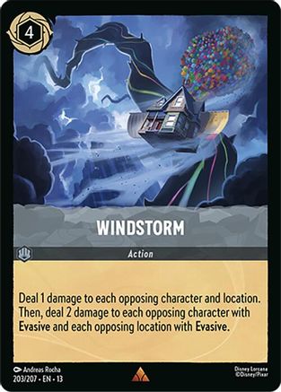 Windstorm (203/204) [Attack of the Vine] Cold Foil Lorcana Single Disney