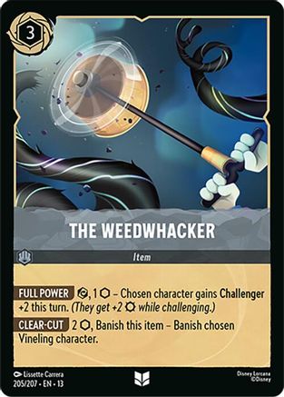 The Weedwhacker (205/204) [Attack of the Vine] Cold Foil Lorcana Single Disney