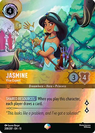 Jasmine - Vine Expert (Epic) (208/204) [Attack of the Vine] Holofoil Lorcana Single Disney