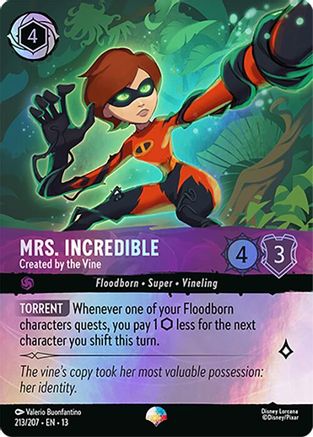 Mrs. Incredible - Created by the Vine (Epic) (213/204) [Attack of the Vine] Holofoil Lorcana Single Disney