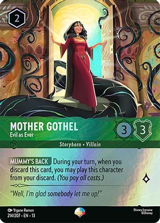 Mother Gothel - Evil as Ever (Epic) (214/204) [Attack of the Vine] Holofoil Lorcana Single Disney