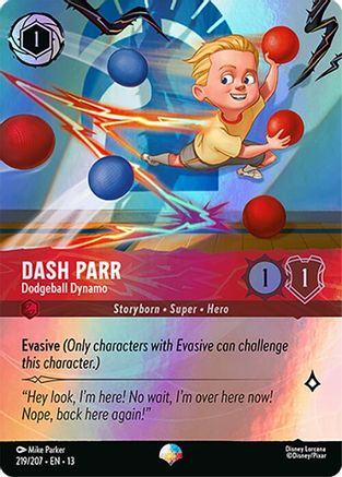 Dash Parr - Dodgeball Dynamo (Epic) (219/204) [Attack of the Vine] Holofoil Lorcana Single Disney