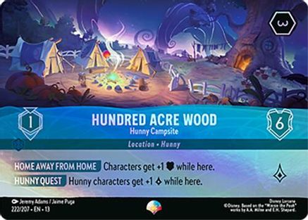 Hundred Acre Wood - Hunny Campsite (Epic) (222/204) [Attack of the Vine] Holofoil Lorcana Single Disney