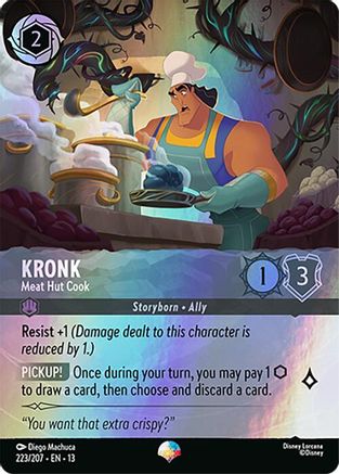 Kronk - Meat Hut Cook (Epic) (223/204) [Attack of the Vine] Holofoil Lorcana Single Disney