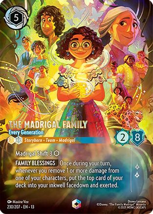 The Madrigal Family - Every Generation (Enchanted) (230/204) [Attack of the Vine] Holofoil Lorcana Single Disney