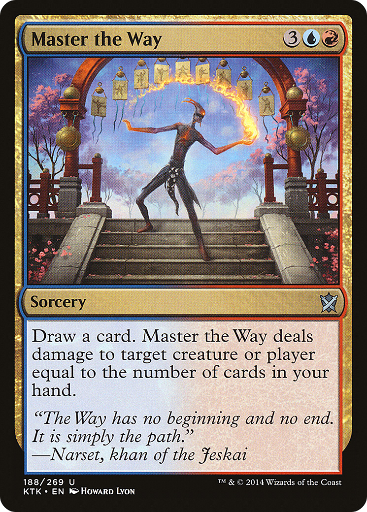 Master the Way (KTK-188) [Khans of Tarkir] Foil MTG Single Wizards of the Coast