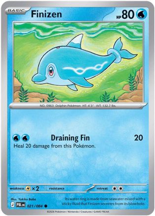 Finizen 21 [ME05: Pitch Black] Pokemon Single Pokémon