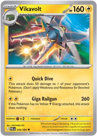 Vikavolt 26 [ME05: Pitch Black] Pokemon Single Pokémon