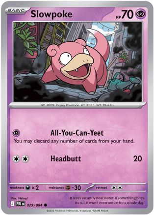 Slowpoke 29 Reverse Holofoil [ME05: Pitch Black] Pokemon Single Pokémon