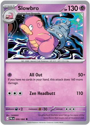 Slowbro 30/084 Reverse Holofoil [ME05: Pitch Black] Pokemon Single Pokémon