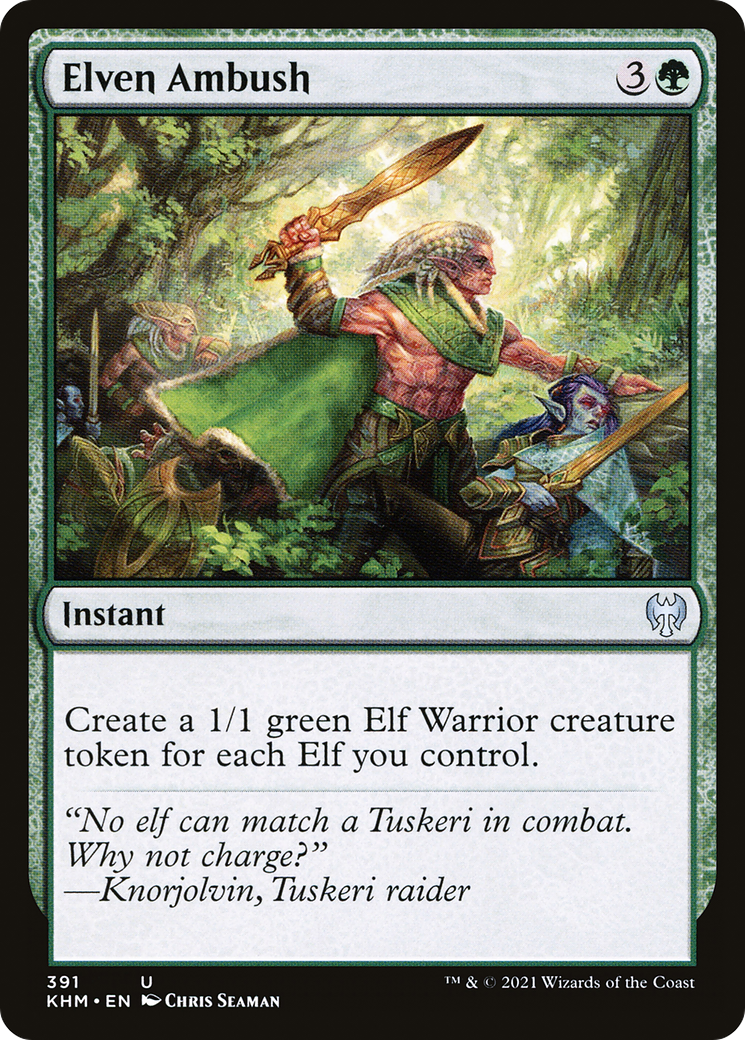 Elven Ambush (KHM-391) [Kaldheim] MTG Single Wizards of the Coast
