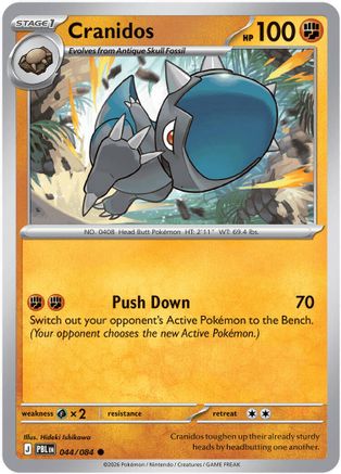 Cranidos 44 [ME05: Pitch Black] Pokemon Single Pokémon