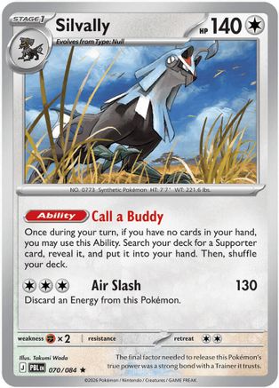 Silvally 70/084 Holofoil [ME05: Pitch Black] Pokemon Single Pokémon