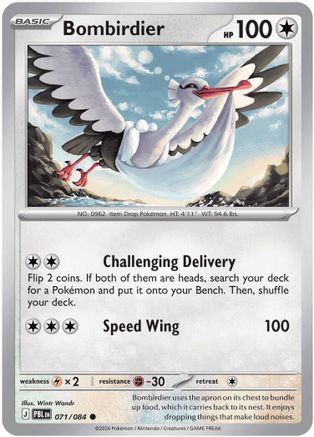 Bombirdier 71 Reverse Holofoil [ME05: Pitch Black] Pokemon Single Pokémon