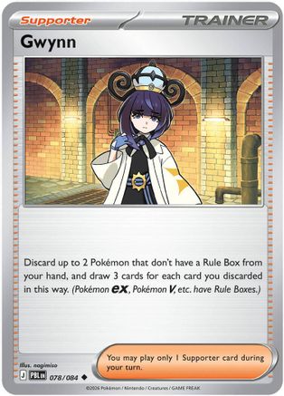 Gwynn 78/084 Reverse Holofoil [ME05: Pitch Black] Pokemon Single Pokémon