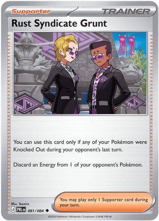 Rust Syndicate Grunt 81/084 [ME05: Pitch Black] Pokemon Single Pokémon
