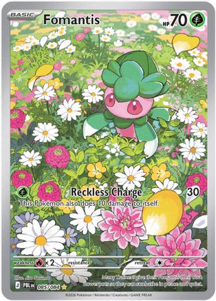 Fomantis 85/084 Holofoil [ME05: Pitch Black] Pokemon Single Pokémon