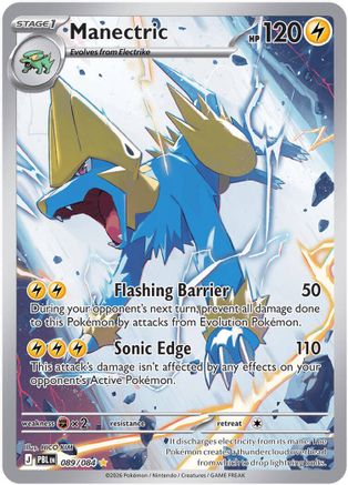 Manectric 89/084 Holofoil [ME05: Pitch Black] Pokemon Single Pokémon