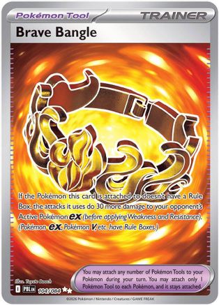 Brave Bangle 104 Holofoil [ME05: Pitch Black] Pokemon Single Pokémon