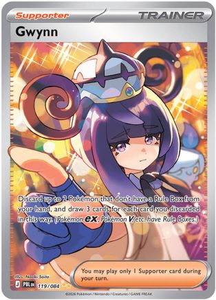 Gwynn 119/084 Holofoil [ME05: Pitch Black] Pokemon Single Pokémon