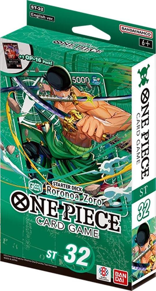 One Piece: Starter Deck [ST-32] GREEN Roronoa Zoro (Limit 2) One Piece Sealed Bandai