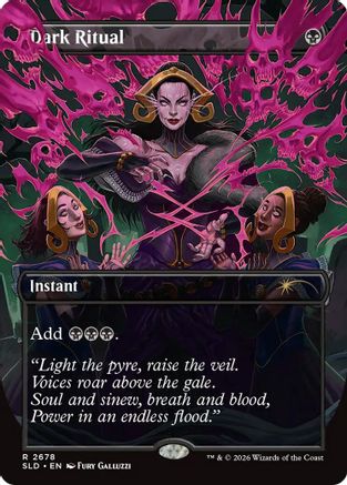 Dark Ritual (2678) (SLD-2678) [Secret Lair Drop Series] Foil MTG Single Wizards of the Coast