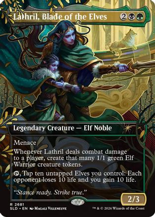 Lathril, Blade of the Elves (SLD-2681) [Secret Lair] Drop Series MTG Single Wizards of the Coast