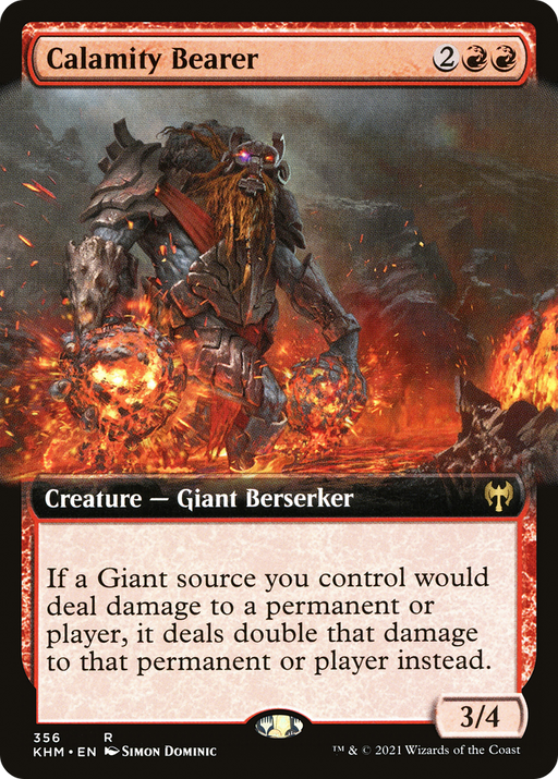 Calamity Bearer (KHM-356) [Kaldheim] (Extended Art) MTG Single Wizards of the Coast