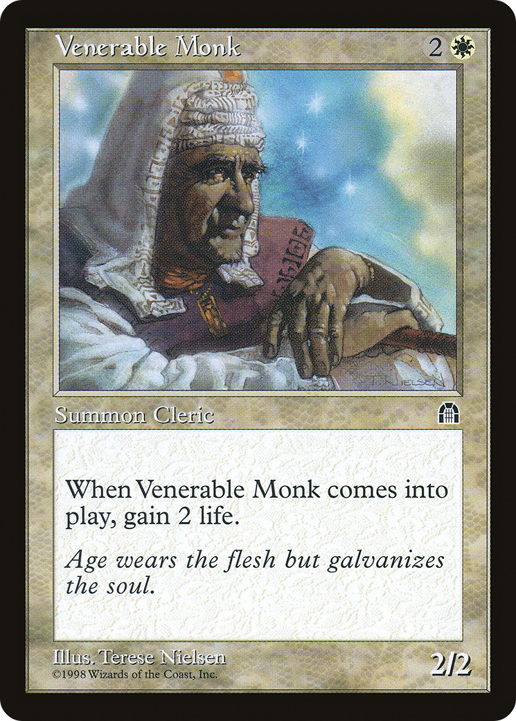 Venerable Monk (STH-021) [Stronghold] MTG Single Wizards of the Coast