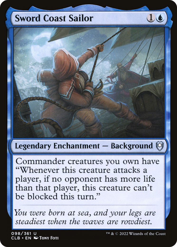 Sword Coast Sailor (CLB-098) [Commander Legends: Battle for Baldur's Gate] Foil MTG Single Wizards of the Coast