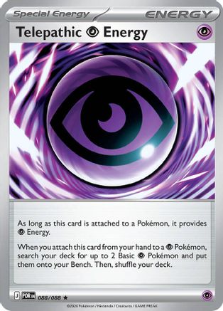 Telepathic Psychic Energy (Non-Holo) 88/088  [Deck Exclusives]
