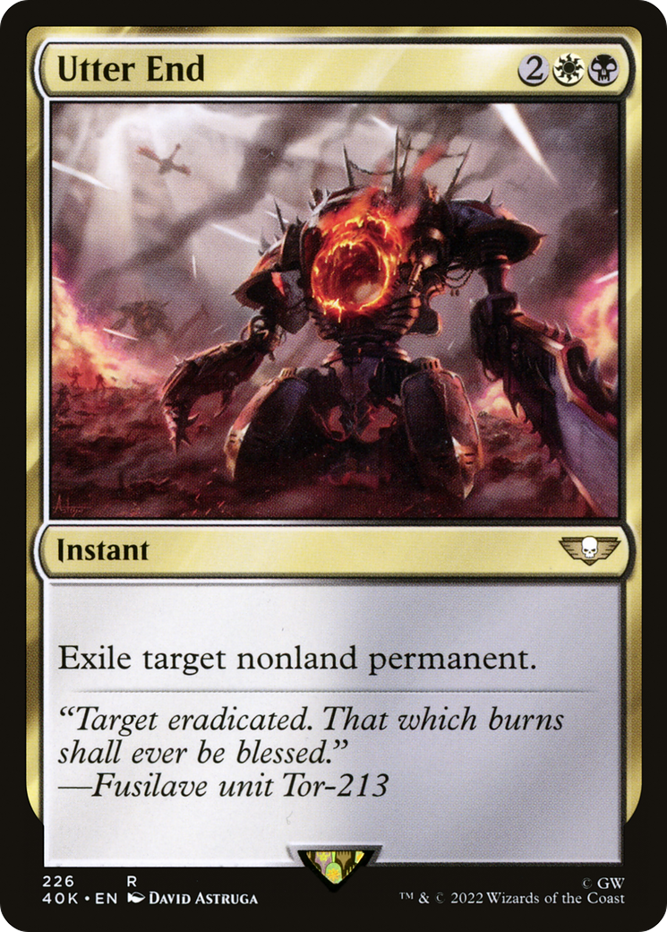 Utter End (40K-226) [Warhammer 40,000 Commander] MTG Single Wizards of the Coast