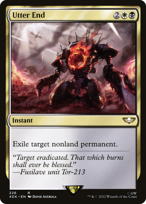 Utter End (40K-226) [Warhammer 40,000 Commander] MTG Single Wizards of the Coast