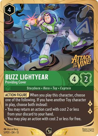 Buzz Lightyear - Providing Cover (5) [Disney Lorcana Promo Cards] Holofoil Lorcana Single Disney