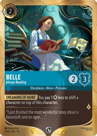 Belle - Always Reading (13) [Disney Lorcana Promo Cards] Holofoil Lorcana Single Disney