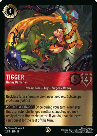 Tigger - Hunny Barbarian (12) [Disney Lorcana Promo Cards] Cold Foil Lorcana Single Disney