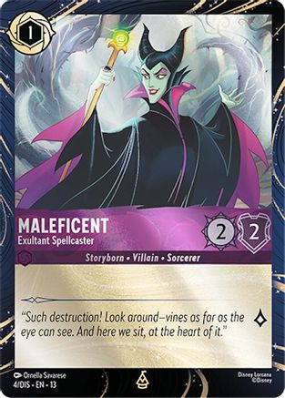 Maleficent - Exultant Spellcaster (4) [Disney Lorcana Promo Cards] Holofoil Lorcana Single Disney