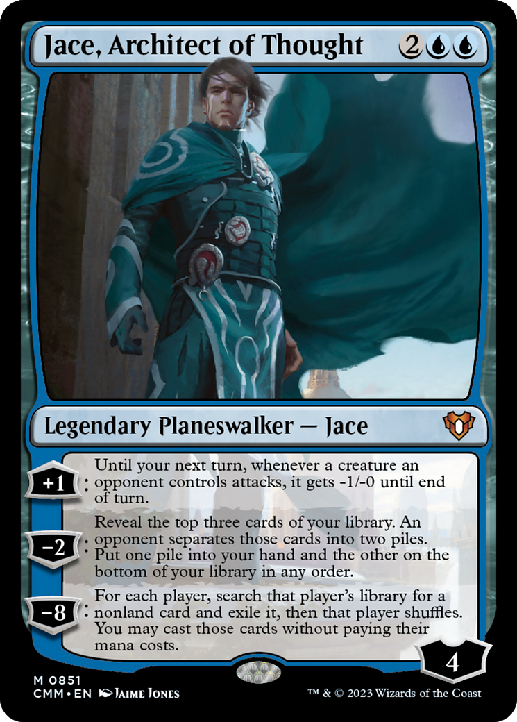 Jace, Architect of Thought (CMM-851) [Commander Masters] MTG Single Wizards of the Coast