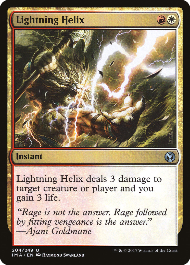 Lightning Helix (IMA-204) [Iconic Masters] MTG Single Wizards of the Coast