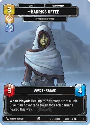 Barriss Offee (4) [Ashes of the Empire Weekly Play Promos] Star Wars: Unlimited Single Disney